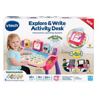 Vtech 4 in 1 activity desk shop pink